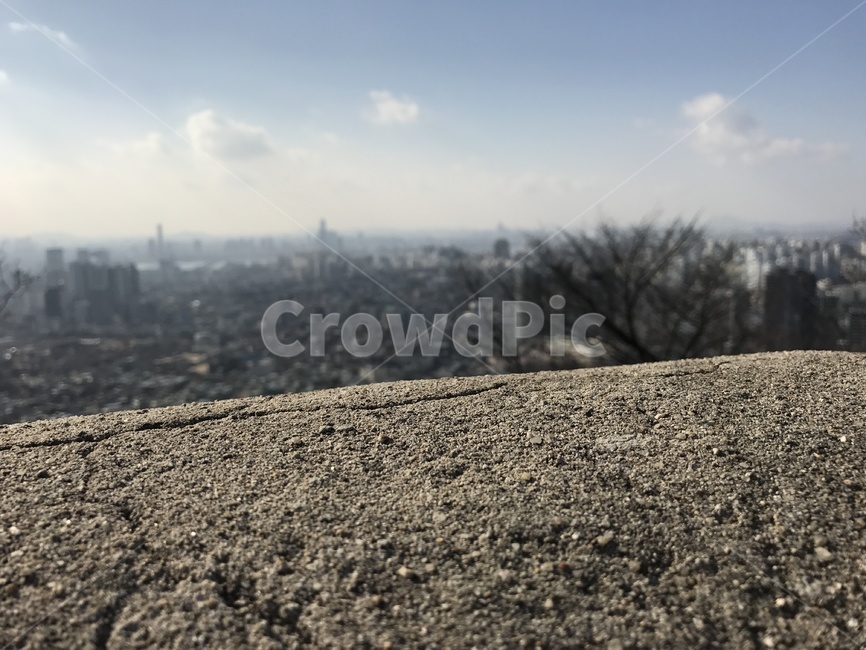 한국자연풍경,낙산공원,한국,스카이라인,도시풍경