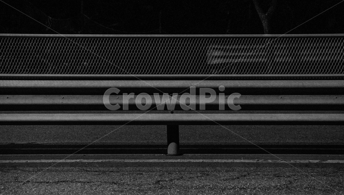 가드레일,흑백,모노톤,guardrail,도로,흑백,모노톤,monochrome,black and white