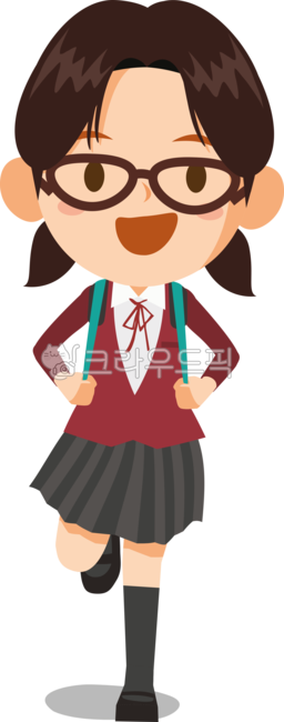 학생,등교,하교,달리기,행복,학교,가방,우정,그룹,여학생,즐거움,함께,교복,귀엽다,웃음,소녀,벡터,일러스트