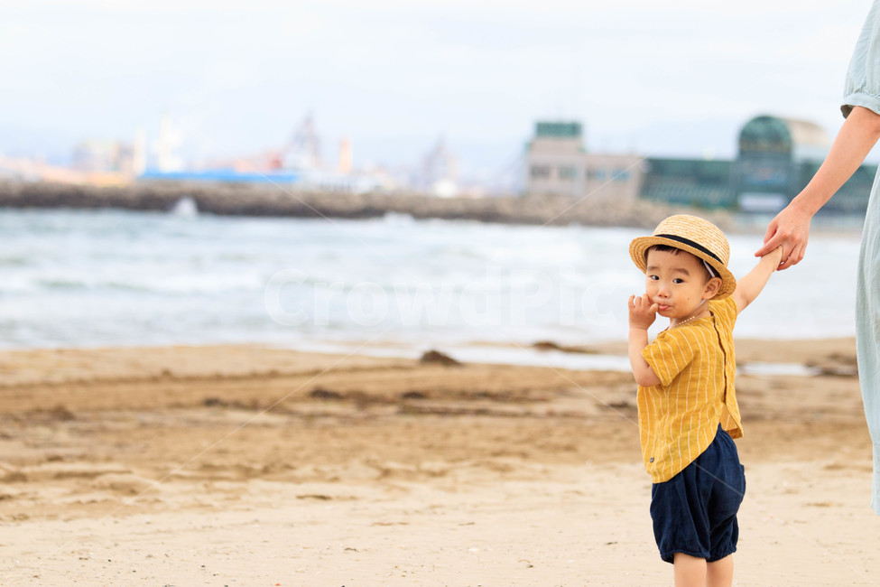 감성,바다,모자,아기,엄마와아들,손,영유아,아기,애기,아이,infants,baby