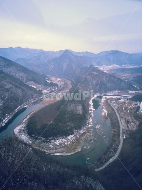 한반도지형,한반도,산,강원도영월,선암마을,자연,경치,풍경,조감도,landscape