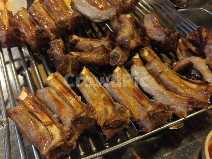 쪽갈비,돼지갈비,갈비,먹방,음식,고기,맛집