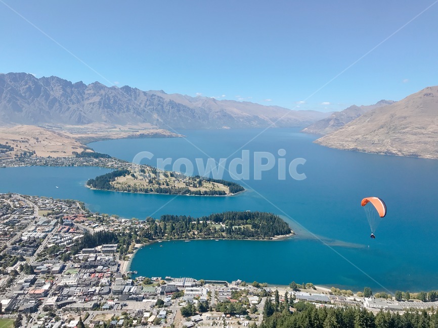 와카티푸,와카티푸호수,뉴질랜드호수,와카티푸호,호수풍경,모험,레저활동,활공,호수전망,꼭대기,nature,water,경치,자연,landscape,scenery,퀸즈타운,뉴질랜드풍경,뉴질랜드,뉴질랜드남섬,queenstown