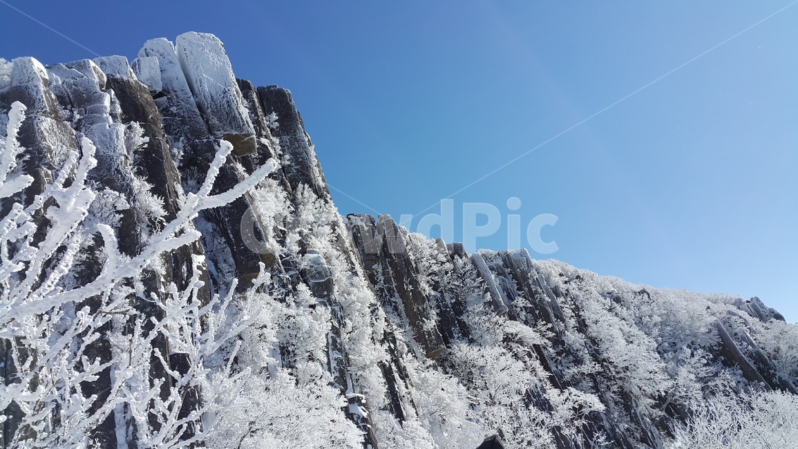 파란하늘,설경,자연,눈꽃,주상절리,서석대,무등산,맑음,nature,winter,snow,background,계절,season,겨울이미지,white,겨울,계절,winter,season