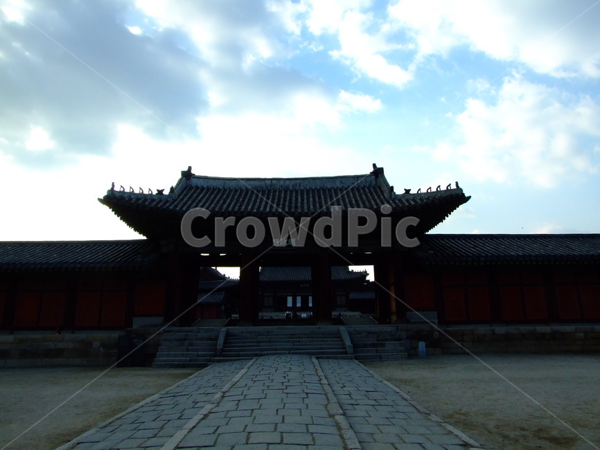 고궁,하늘,나무,풍경,역광,한국전통,한국문화,korean traditional,korean culture,실루엣,그림자,silhouette,shadow,건축물,건물외관,exterior,building,structure,architecture,construction