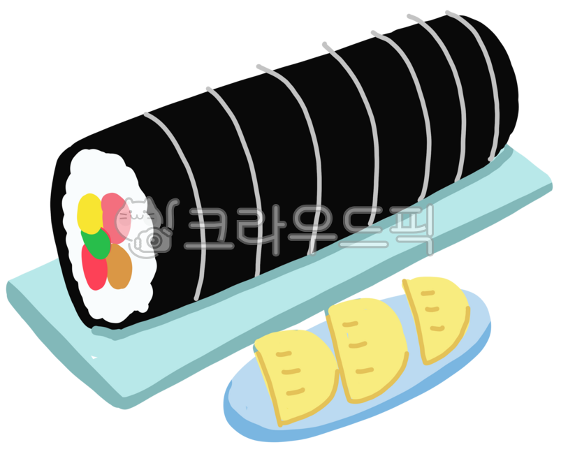 단무지,김밥,김밥한줄,분식,한끼,배고픔,푸드,음식일러,음식그림,밥,식사