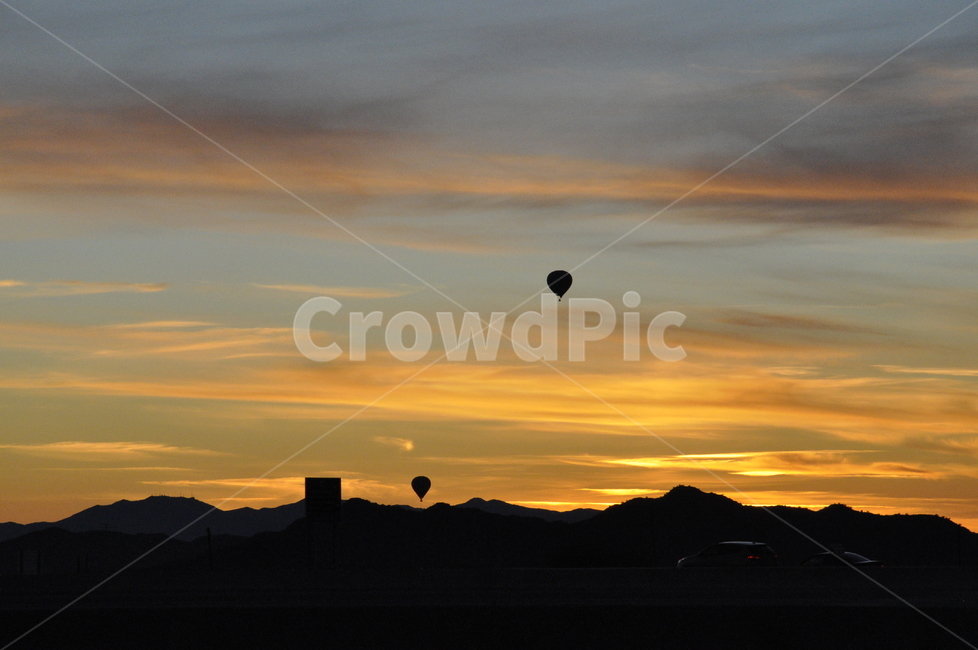 석양,노을,sunset,balloon,arizona