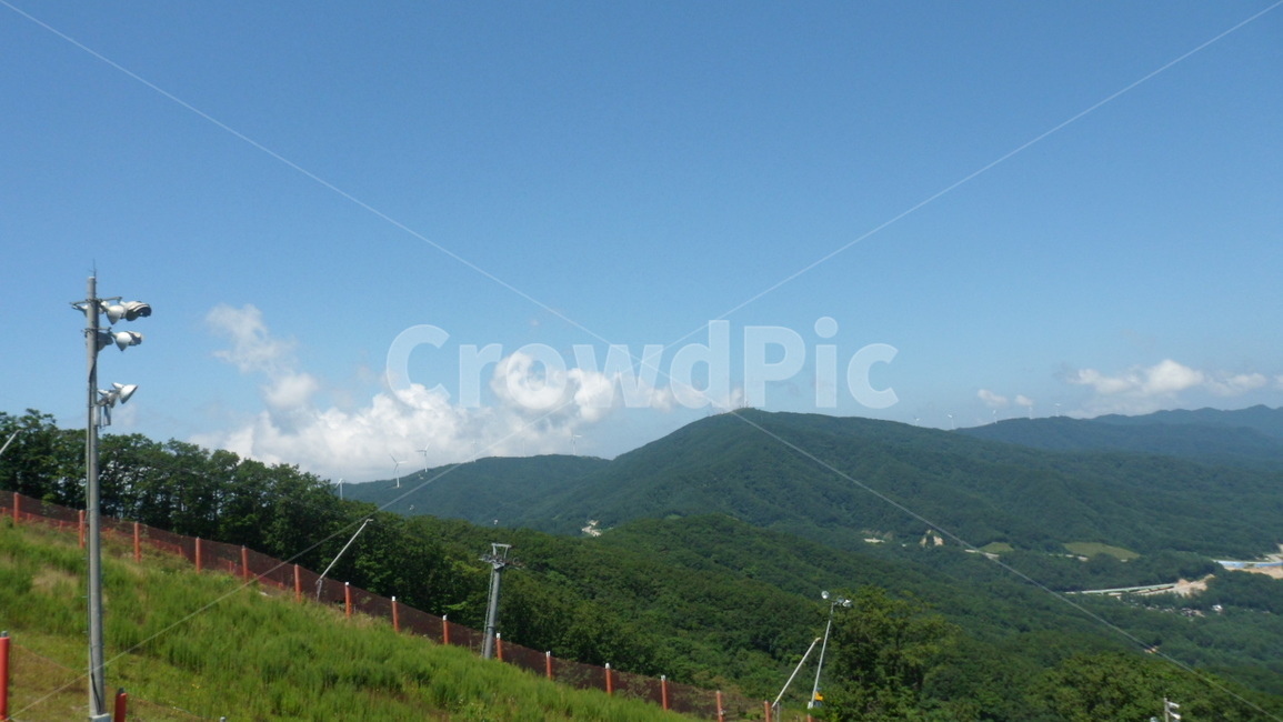 풍경,자연,구름,맑음,산,들,하늘,휴가,동산,언덕,자연,풍경,nature,landscape,slope,경사,outdoors,옥외