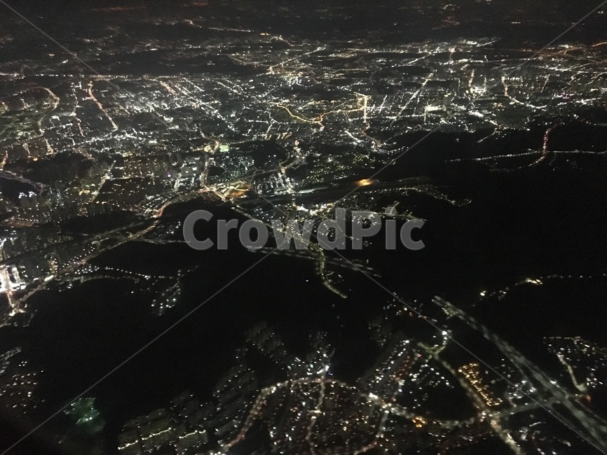 비행기,야경,불빛,내려다보기,멋있음,야경,밤,풍경,nightscape,night,landscape,도시,city,경치,nature,자연,outdoors,옥외,scenery,aerial view,조감도