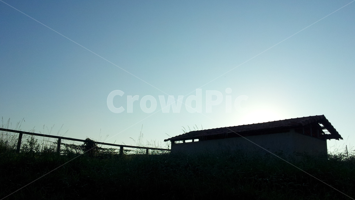 Early moning,dawn,Wallpapers,calm sky,house,morning