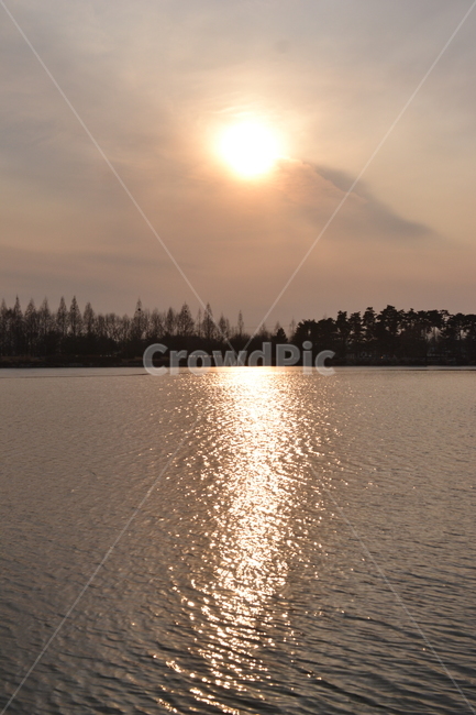 플레어,flare,sunset,일몰,호수