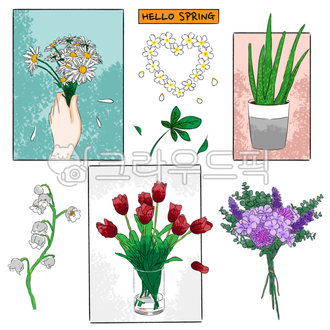 Tulip,adornment,Good Note,spring,pot,plants,planner,decoration,hand drawing,sticker,png,bouquet,tulip,doodle,congrats,flower,diary,transparent background,Dakku,plant