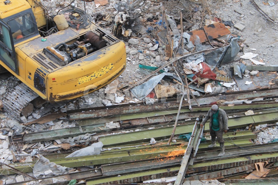 철거,폐허,포크레인,고철,재활용,demolition,산업,industry,industrial