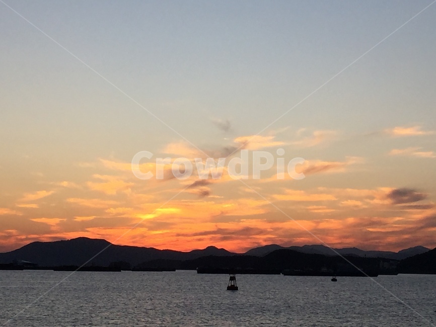 하늘,바다,노을,aneveninggiow,sky