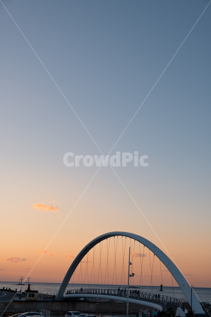 강문해변,바닷가,다리,노을,하늘,sky,sunset