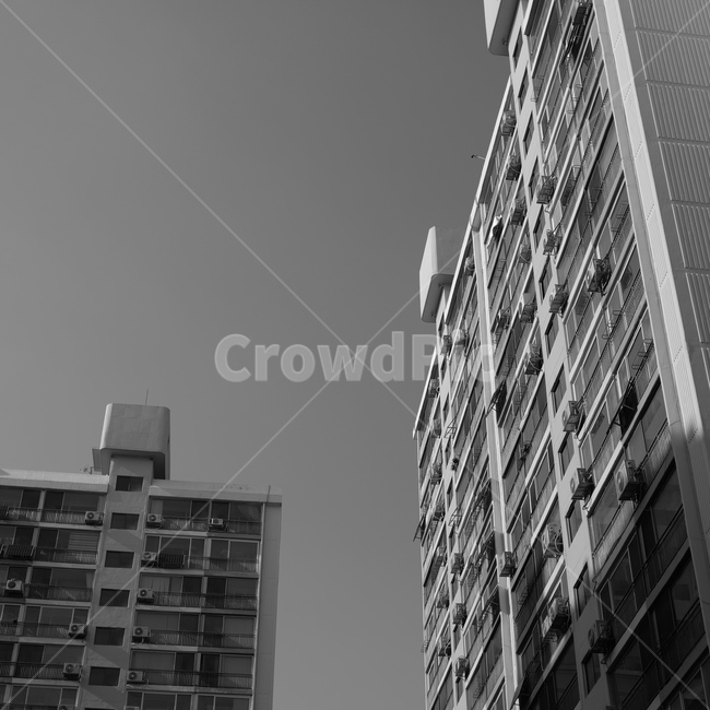아파트,apartment,건물,흑백사진,building