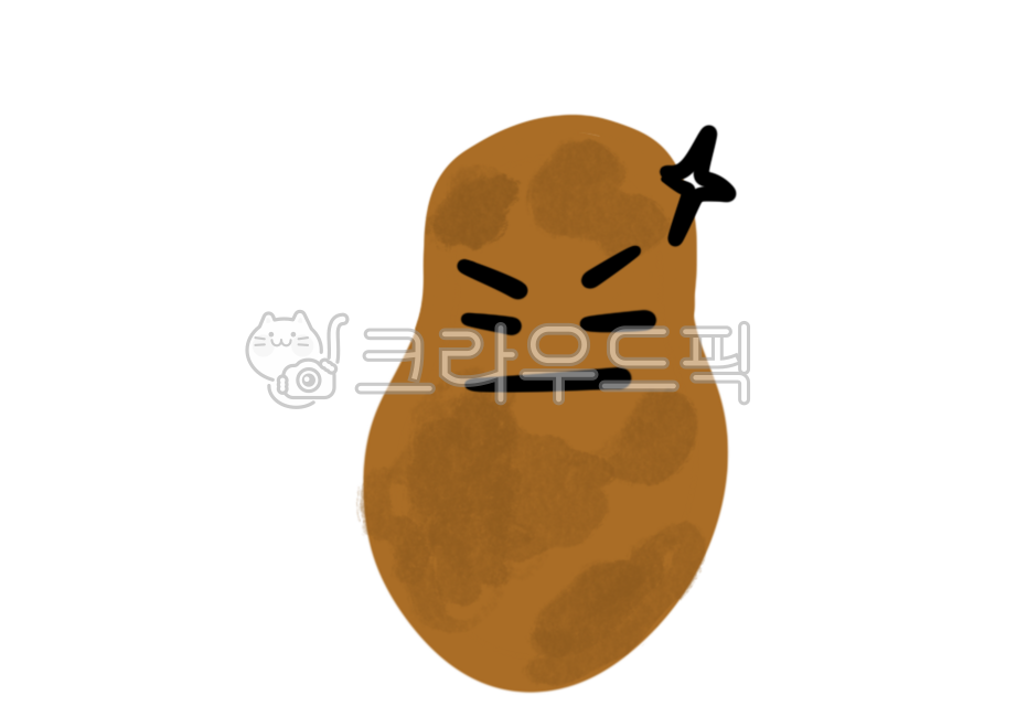 감자,감자이모티콘,이모티콘,표정,표정감자,귀여운,멍청한,포테이토