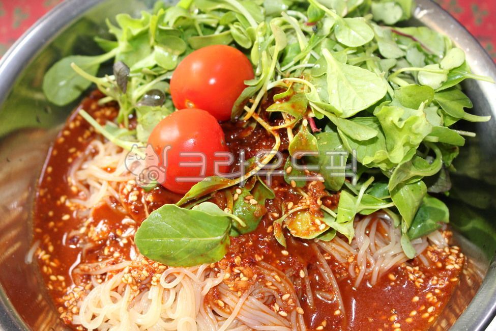 비빔국수,국수,여름,방울토마토,냉국수,음식,noodle