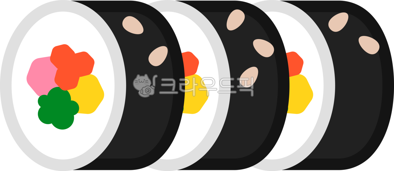 김밥,김밥한줄,분식,간식,길거리음식,음식,단무지,시금치,당근,햄,깨