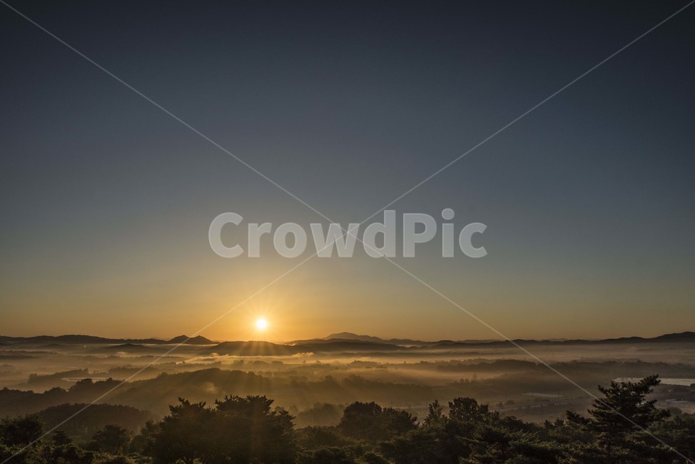 풍경,일출,여명,안개,밀재,자연,풍경,nature,landscape,light,빛,flare,플레어,outdoors,옥외