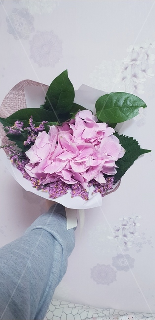 핑크,분홍,수국,꽃,꽃다발