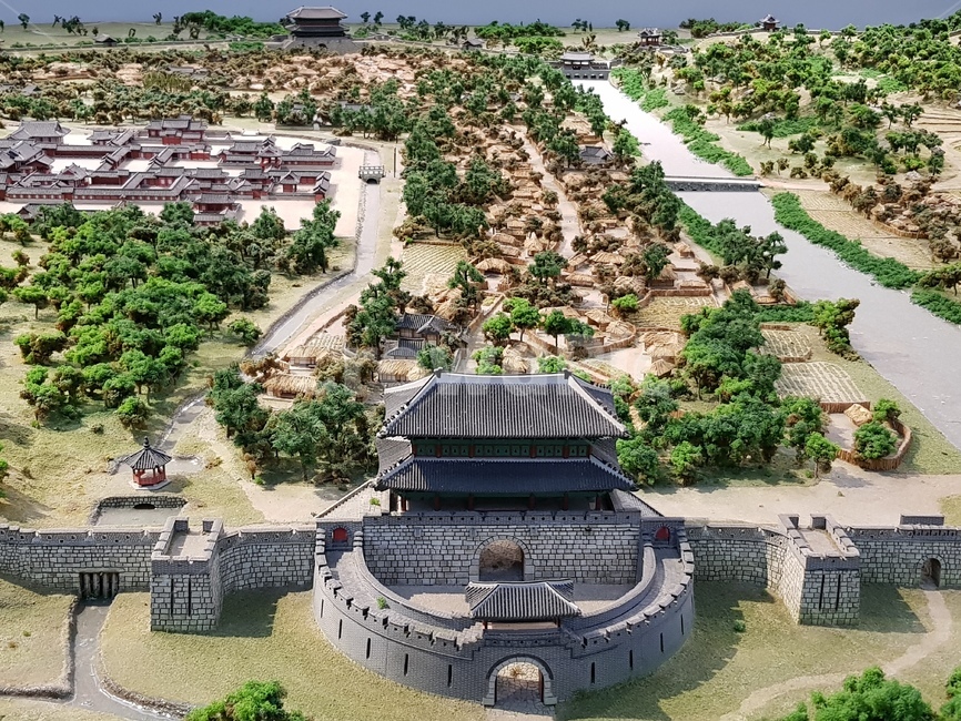 모형,산성,옛날,조선,도읍지,초가집,기와집,한국전통,한국문화,korean traditional,korean culture