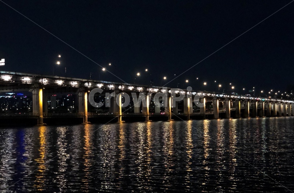 감성,야경,한강,리버,반포대교,데이트,물,water,waterfront,교각,서울,분위기
