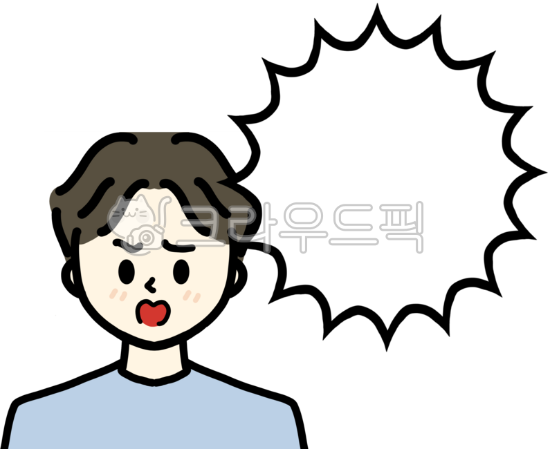 화난얼굴, 분노, 남성표정, 남성, 남자, 사진,이미지,일러스트,캘리그라피 - Cozu작가