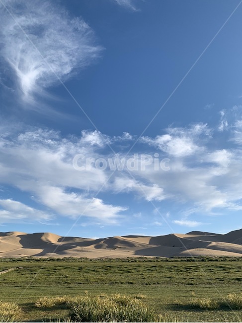 사막,언덕,몽골사막,바람,초원,조화로움,여름,가을,하늘,nature,자연,들,grassland,목초지,field,몽골