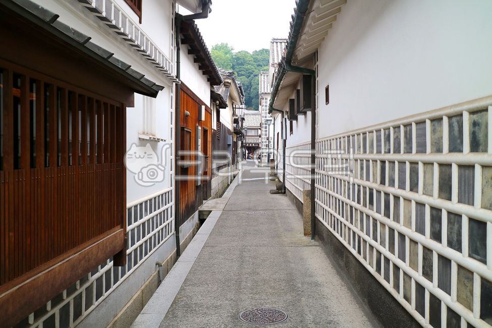 sidewalk,roof,housing,Japan,narrow alley,brick house,house,home,road,eaves,street,houses,brick,alley,alleyway,walk