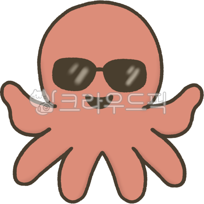Octopus wearing sunglasses,octopus,sunglasses,sea life,marine animal,summer,stylish octopus,cute octopus,animal character,beach,octopus illustration,cool feeling,emotional illustration,marine character,vacation octopus,underwater life,char
