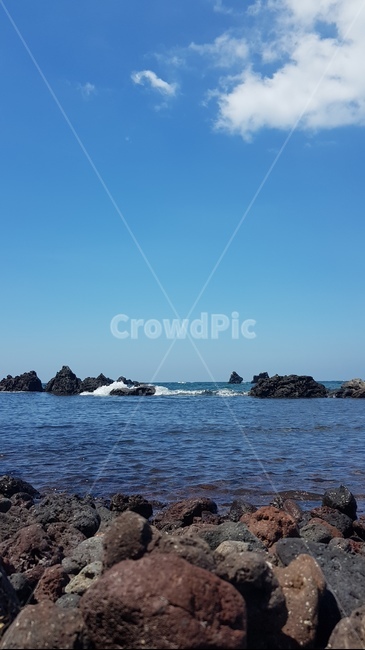 제주도,바다,도두봉,날씨,여름,도두,돌