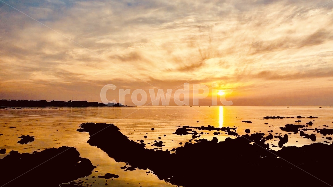 자연,일몰,제주도,하늘,풍경