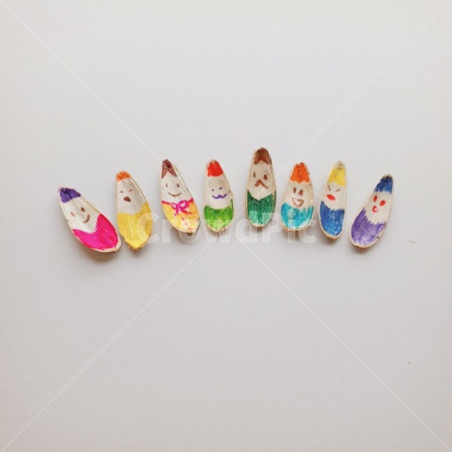해바라기씨,그림,감성,씨앗,귀여운,알록달록,걱정,걱정인형,손그림