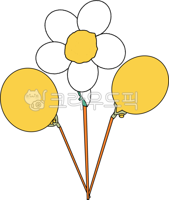 풍선다발, 멀티컬러풍선, 풍선, 풍선이미지, 풍선일러스트, 사진,이미지,일러스트,캘리그라피 - moungle작가