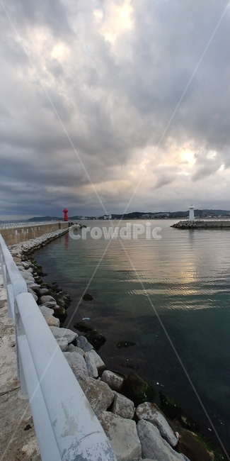 하늘,저녁,해질녁,노을,석양,sea,nature,water,바다,물,자연,바닷물,파도,바다풍경,풍경,구름,흐림,바닷가,등대