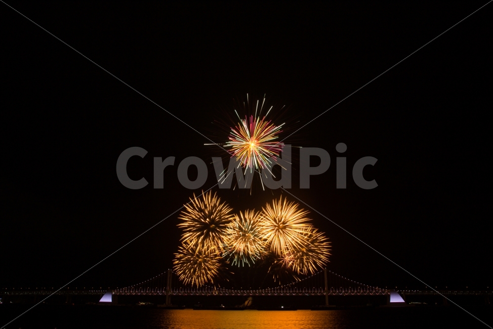 night view,Gwangalli,13th Fireworks Festival,Fireworks festival,sight