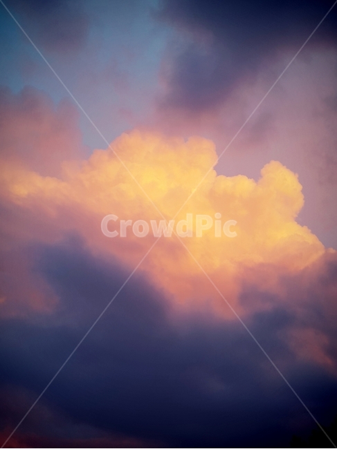 하늘,노을,구름,sky,cloud