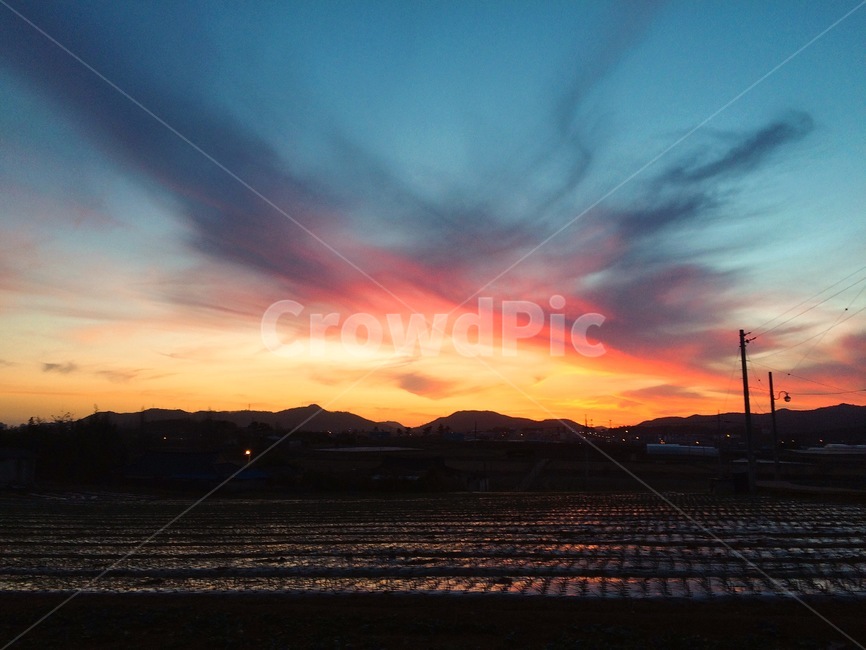 하늘,자연,일출,sky,nature,sunrise,시골