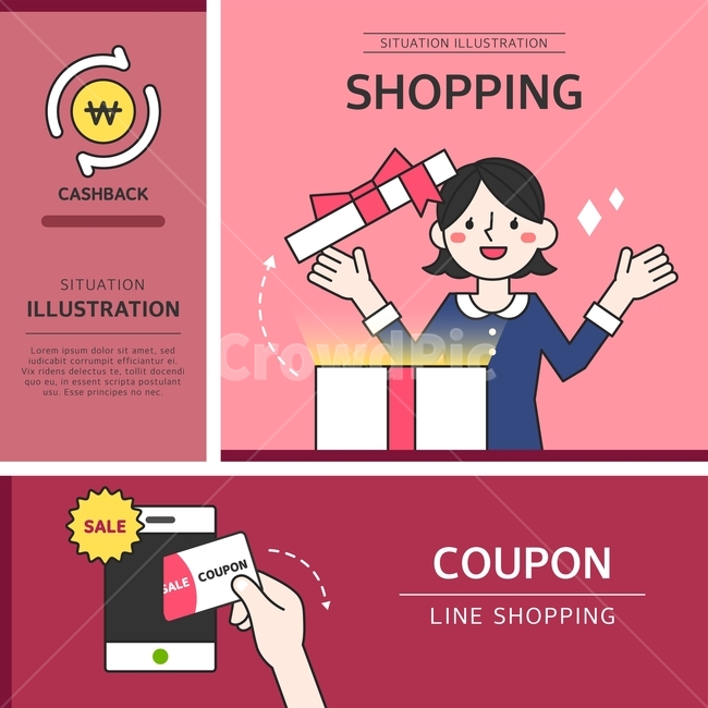 gift box,flat design,icon,payment,illustration,female,shopping