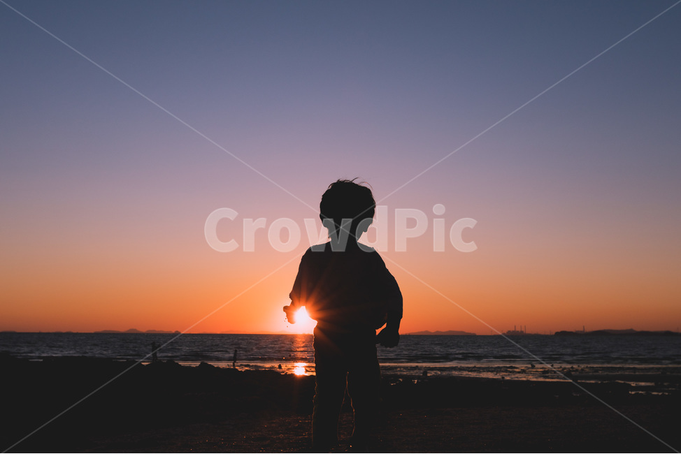 자연,새벽,sky,하늘,황혼,옥외,실루엣,일몰,silhouette,nature,노을,바다,서해,감성,사람,인물,인간,human,person,어린이,어린아이,child,children,kid,인물실루엣,사람실루엣,character silhouette,human silhouette