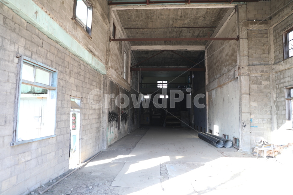 concrete,factory,corridor,abandoned building,Construction site,Old building,brick,abandoned house,building,interior