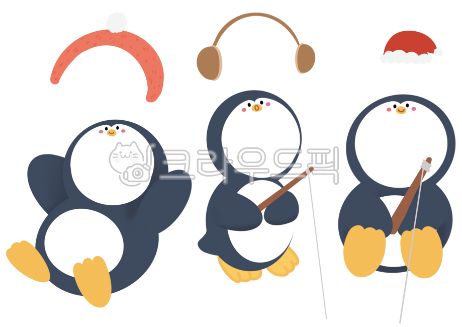 Penguin,winter,winter composite,penguin composite design,composite design,winter supplies,winter theme play,winter play
