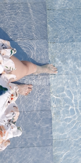 발,수영장,수영복,패디,물,여름,계절,summer,season