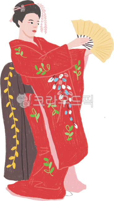 가부키,일본,전통춤,민속무용,기모노,부채,여자