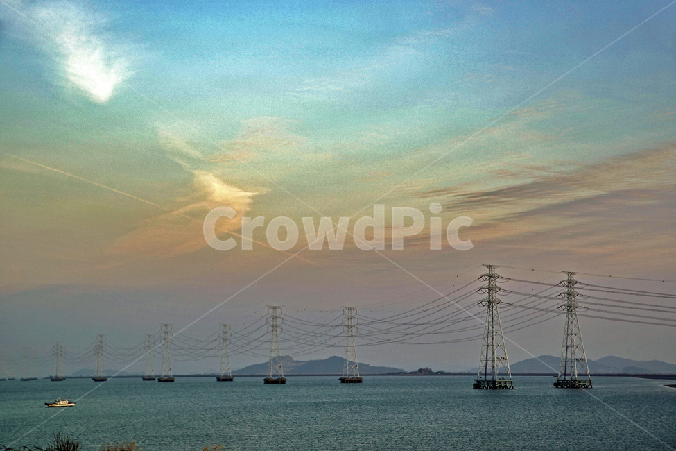 시화호,안산,대부도,시화방조제,철탑,송전탑,에너지,서해,에너지산업,energy industry