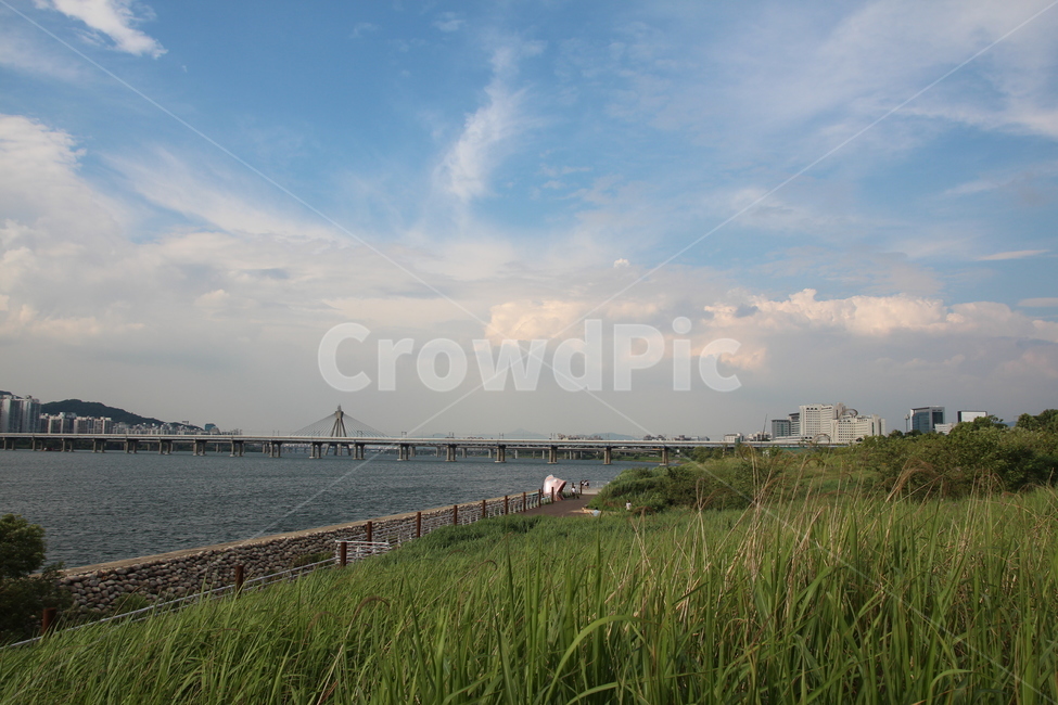 하늘,구름,강,한강,도시,풍경,자연,풍경,nature,landscape,grass,잔디,plant,식물,water,물