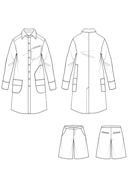 의류,패션,도식화,컬렉션,플랏,일러스트,셔츠,바지,버버리,자켓,shirt,패션스타일,의상,fashion,style,그래픽,일러스트레이션,graphic,illustration