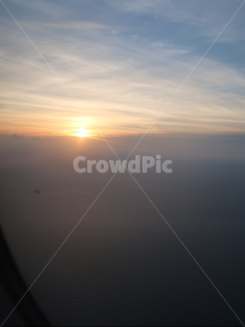 horizon,지평선,하늘,구름,cloud,sea,airplane,sunrise,일출,nature,자연