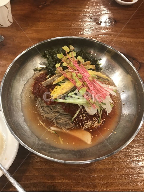 막국수,물비빔국수,음식,noodle,food